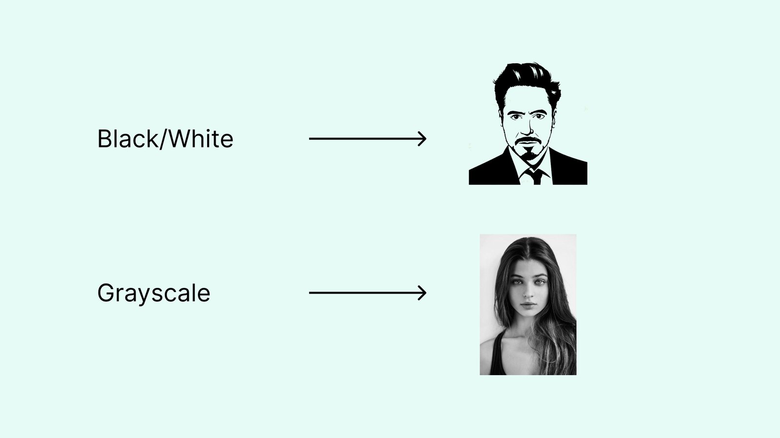 5. Black & White vs. Grayscale